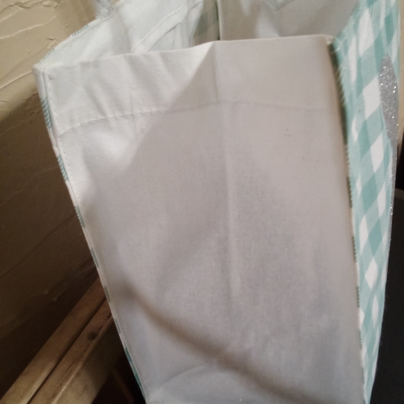 Marlo Lorenz burlap tote Easter bag. New - Picture 4 of 7